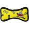 Show in main carousel: Tuffy's Jr Bone Squeaky Plush Dog Toy, Yellow slide 1 of 5