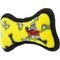 Show in main carousel: Tuffy's Jr Bone Squeaky Plush Dog Toy, Yellow slide 2 of 5