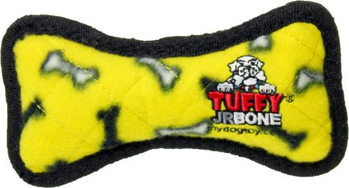Show full view: Tuffy's Jr Bone, Yellow & Jr Ring, Red Plush Dog Toys, 2 count slide 3 of 9