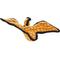 Show in main carousel: Tuffy's Jr Dinosaur Pterodactyl Squeaky Plush Dog Toy, Orange slide 5 of 8