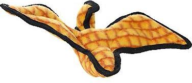 Show full view: Tuffy's Jr Dinosaur Pterodactyl Squeaky Plush Dog Toy, Orange slide 5 of 8
