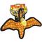 Show in main carousel: Tuffy's Jr Dinosaur Pterodactyl Squeaky Plush Dog Toy, Orange slide 6 of 8