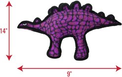 Tuffy's Jr Dinosaur Stegosaurus Plush Dog Toy, Purple slide 2 of 6