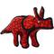 Show in main carousel: Tuffy's Jr Dinosaur Triceratops Plush Dog Toy, Red slide 1 of 8