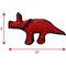 Show in main carousel: Tuffy's Jr Dinosaur Triceratops Plush Dog Toy, Red slide 2 of 8