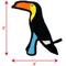 Show in main carousel: Tuffy's Jr Zoo Toucan Plush Dog Toy slide 2 of 8