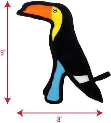 Show full view: Tuffy's Jr Zoo Toucan Plush Dog Toy slide 2 of 8