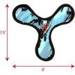 Show in main carousel: Tuffy's Junior Bowmerang Squeaky Plush Dog Toy, Camo Blue slide 2 of 7