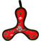 Show in main carousel: Tuffy's Junior Bowmerang Squeaky Plush Dog Toy, Red Paws slide 1 of 10