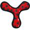 Show in main carousel: Tuffy's Junior Bowmerang Squeaky Plush Dog Toy, Red Paws slide 5 of 10