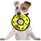 Show in main carousel: Tuffy's Junior Ring Squeaky Plush Dog Toy, Yellow Bones slide 3 of 10