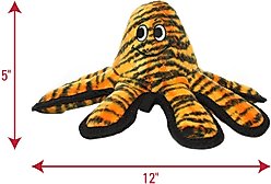 Tuffy's Mega Creature Tiger Print Octopus Squeaky Plush Dog Toy, Oscar slide 2 of 6