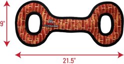 Tuffy's Mega Tug Oval Squeaky Plush Dog Toy, Brick slide 2 of 8