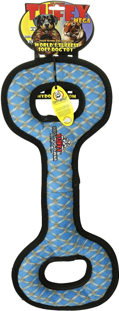 Tuffy's Mega Tug Oval Squeaky Plush Dog Toy