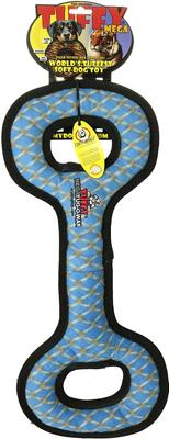 Show full view: Tuffy's Mega Tug Oval Squeaky Plush Dog Toy, Chain Link  slide 4 of 6