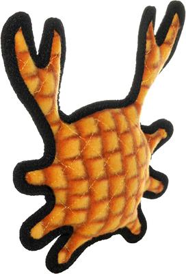 Show full view: Tuffy's Ocean Creature Crab Dog Toy, Orange, Medium slide 4 of 7
