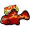 Show in main carousel: Tuffy's Ocean Creature Fish Squeaky Plush Dog Toy, Red slide 6 of 8