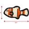 Show in main carousel: Tuffy's Ocean Creature Jr Fish Squeaky Plush Dog Toy, Orange slide 3 of 9