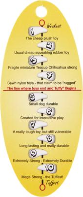 Show full view: Tuffy's Ocean Creatures Fish Squeaky Plush Dog Toy, Orange slide 7 of 9