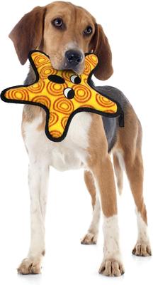 Show full view: Tuffy's Ocean Creatures The "General" Starfish Squeaky Plush Dog Toy slide 3 of 6