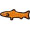 Show in main carousel: Tuffy's Ocean Creatures Trout Squeaky Plush Dog Toy, Orange slide 1 of 11