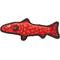 Show in main carousel: Tuffy's Ocean Creatures Trout Squeaky Plush Dog Toy, Red slide 1 of 10