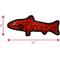 Show in main carousel: Tuffy's Ocean Creatures Trout Squeaky Plush Dog Toy, Red slide 2 of 10