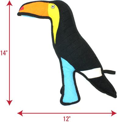 Show full view: Tuffy's Togo Toucan Plush Dog Toy slide 3 of 11