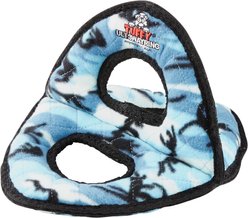 Tuffy's Ultimate 3-Way Ring Squeaky Plush Dog Toy, Camo Blue