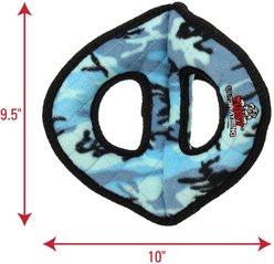 Tuffy's Ultimate 3-Way Ring Squeaky Plush Dog Toy, Camo Blue slide 2 of 6
