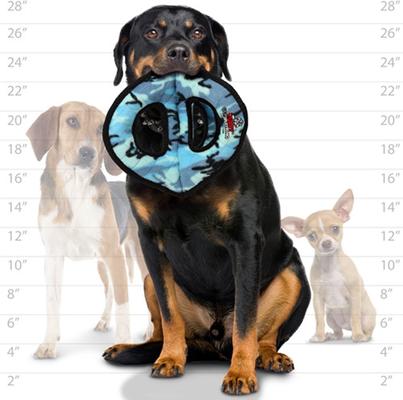 Show full view: Tuffy's Ultimate 3-Way Ring Squeaky Plush Dog Toy, Camo Blue slide 5 of 8