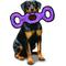 Show in main carousel: Tuffy's Ultimate 3-Way Tug Squeaky Plush Dog Toy, Pink Leopard slide 3 of 10