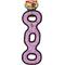 Show in main carousel: Tuffy's Ultimate 3-Way Tug Squeaky Plush Dog Toy, Pink Leopard slide 5 of 10