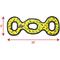 Show in main carousel: Tuffy's Ultimate 3-Way Tug Squeaky Plush Dog Toy, Yellow Bones slide 2 of 9