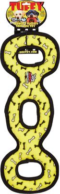 Show full view: Tuffy's Ultimate 3-Way Tug Squeaky Plush Dog Toy, Yellow Bones slide 5 of 9