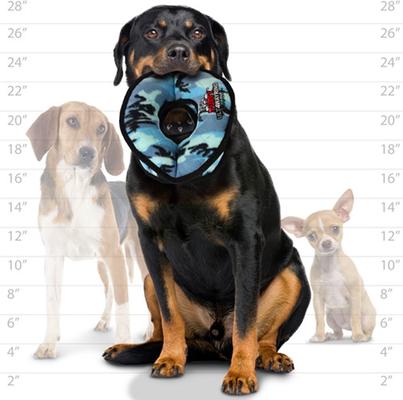 Show full view: Tuffy's Ultimate 4-Way Ring Squeaky Plush Dog Toy, Camo Blue slide 4 of 8