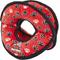 Show in main carousel: Tuffy's Ultimate 4-Way Ring Squeaky Plush Dog Toy, Red Paws slide 1 of 9