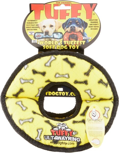 Tuffy's Ultimate 4-Way Ring Squeaky Plush Dog Toy