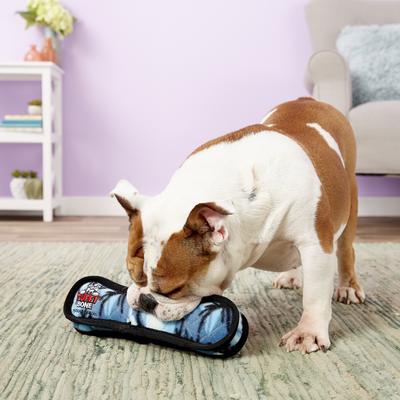 Show full view: Tuffy's Ultimate Bone Squeaky Plush Dog Toy, Camo Blue slide 5 of 12
