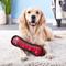 Show in main carousel: Tuffy's Ultimate Bone Squeaky Plush Dog Toy, Red Paws slide 5 of 12