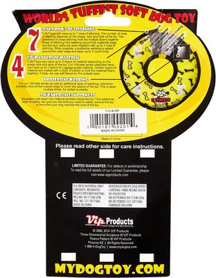 Show full view: Tuffy's Ultimate Bone Squeaky Plush Dog Toy, Yellow Bones slide 6 of 11