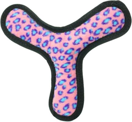 Show full view: Tuffy's Ultimate Bowmerang Squeaky Plush Dog Toy, Pink Leopard slide 5 of 12