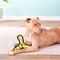 Show in main carousel: Tuffy's Ultimate Bowmerang Squeaky Plush Dog Toy, Yellow Bones slide 4 of 12