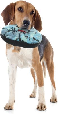 Show full view: Tuffy's Ultimate Flyer Squeaky Plush Dog Toy, Camo Blue slide 4 of 12