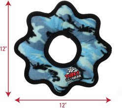 Tuffy's Ultimate Gear Ring Squeaky Plush Dog Toy, Camo Blue slide 2 of 5