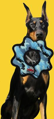 Show full view: Tuffy's Ultimate Gear Ring Squeaky Plush Dog Toy, Camo Blue slide 3 of 7