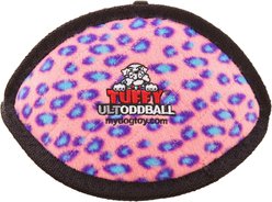 Tuffy's Ultimate Odd Ball Plush Dog Toy, Pink Leopard