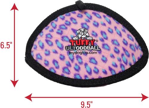 Show full view: Tuffy's Ultimate Odd Ball Plush Dog Toy, Pink Leopard slide 2 of 11