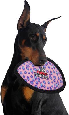 Show full view: Tuffy's Ultimate Odd Ball Plush Dog Toy, Pink Leopard slide 3 of 11
