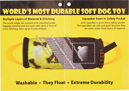 Show full view: Tuffy's Ultimate Odd Ball Plush Dog Toy, Pink Leopard slide 7 of 11